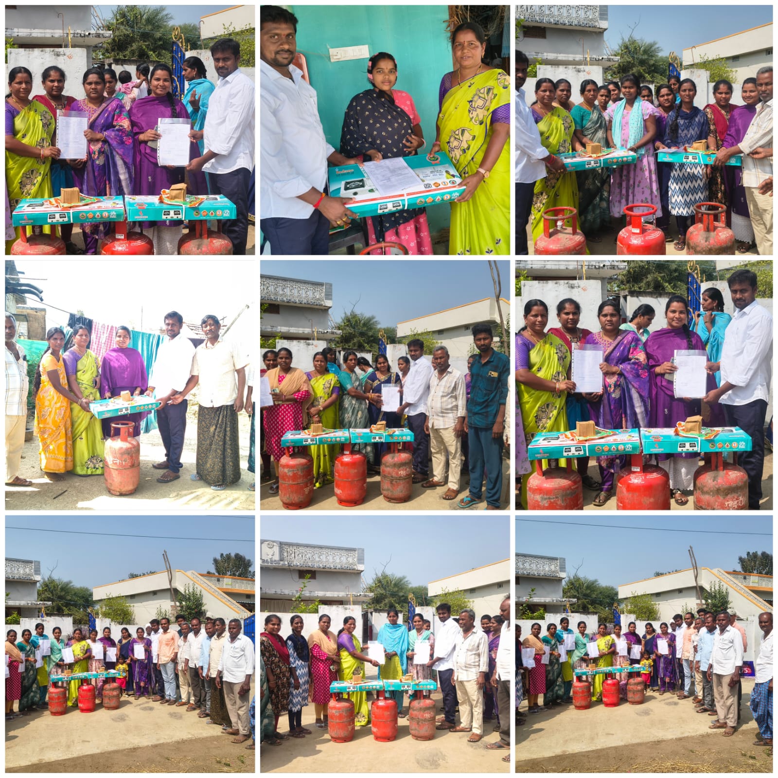 Ujwala Yojana free LPG gas distribution in Jangiligonda